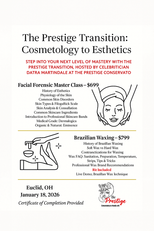The Prestige Transition: Cosmetology to Esthetics